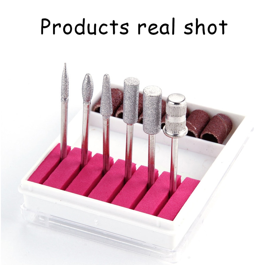 Cccist flere elektriske bore negle bits manicure og pedicure bore negle udstyr cutters til manicure maskine