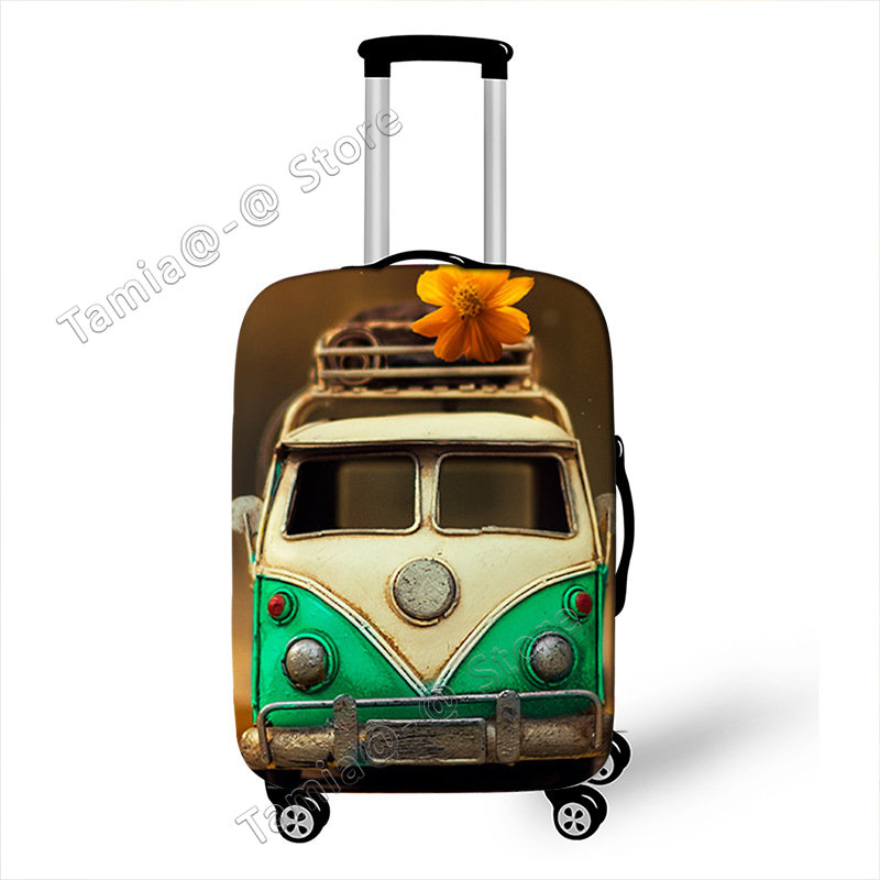 Capa protetora para mala de viagem de carro, acessórios de viagem, capa elástica contra poeira para bagagem, aplicável a mala de 18 ''-32'': L / Marrom