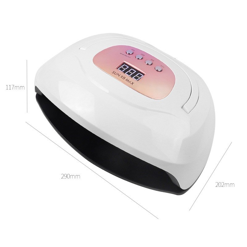 SUN X8 Max-Lámpara de uñas LED UV, secador de uñas de 120W, 57 LED, secado rápido, 10S, 30S, 60S, 99S, potente secador de uñas