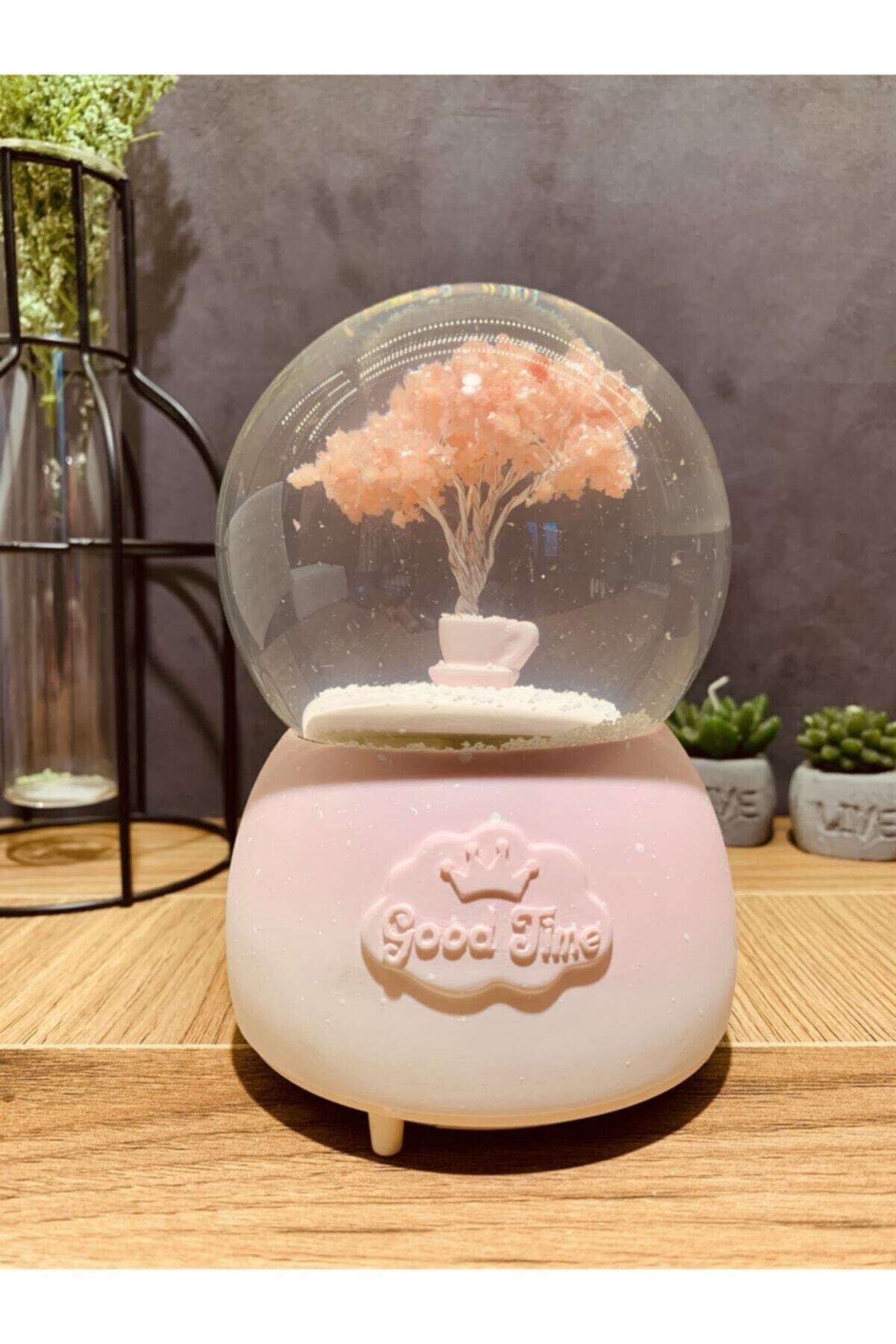 Oversized Snow Globe with Music Light Automatic Snow Blower Crystal Balls Magnetic Globes Items Home Office Decoration