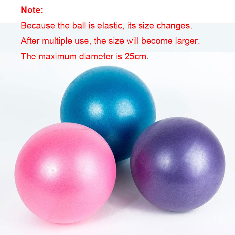 20-25cm pvc-yogabälle, dickwandig, für pilates, training, peeling, wasserdicht, sicher, sport, fitnessstudio, yoga-ausrüstung