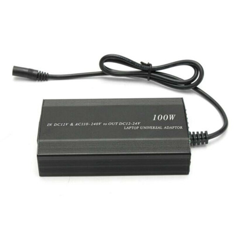 100W Notebook Universele Adapter Laptop Usb Lader Autolader 12V-24V Verstelbare Voltage-Eu plug