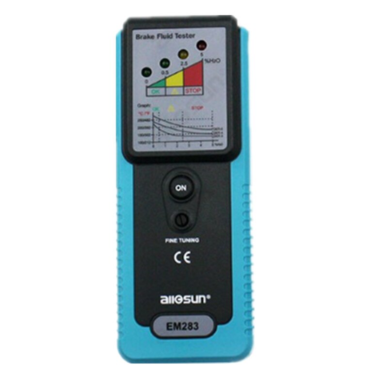 ALL SUN Car Brake Fluid Tester With 4 LED Lights Indicator Automotive Oil Inspect Meter Diagnostic Tools