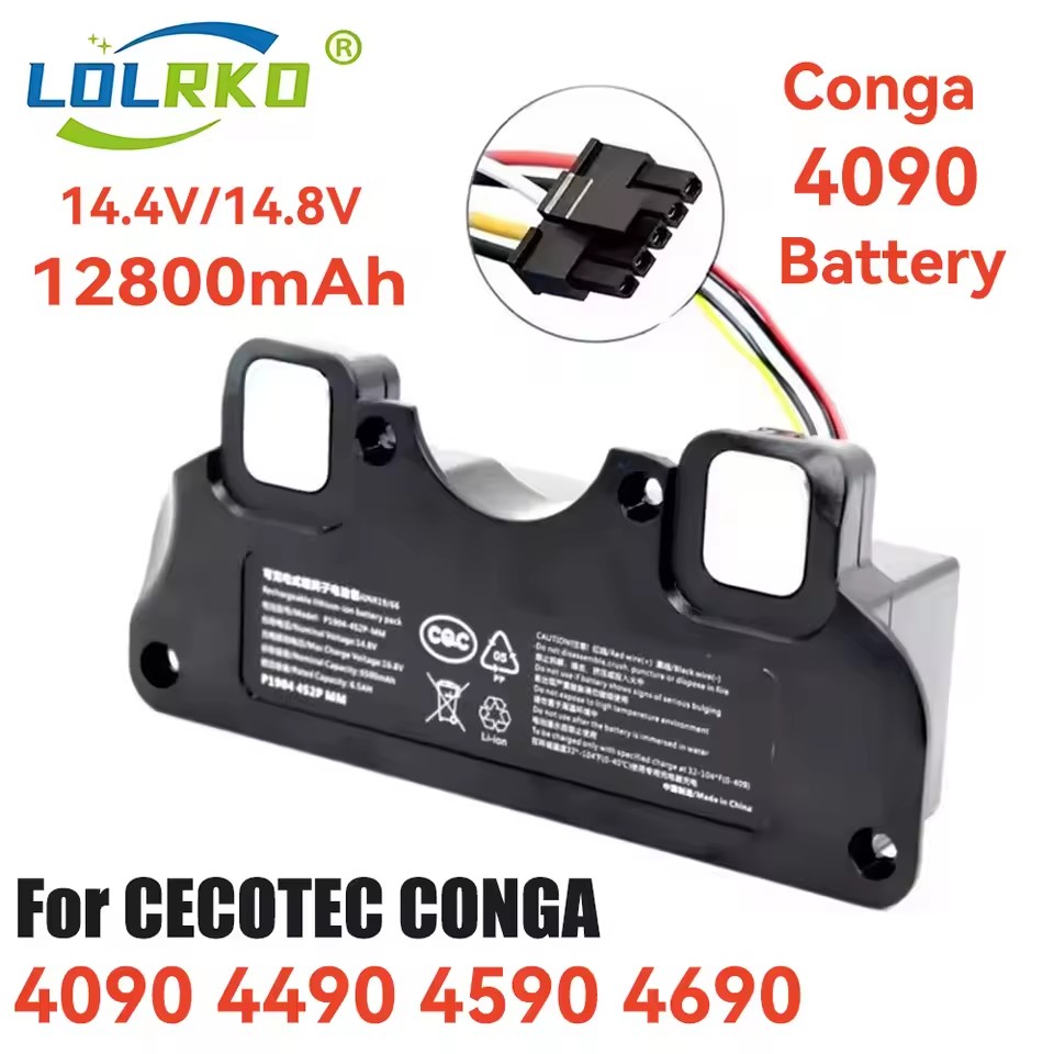 CECOTEC CONGA 4090 4490 4590 4690 accesorios de Robot aspirador herramienta de repuesto nueva actualización batería de repuesto de 12800mAh