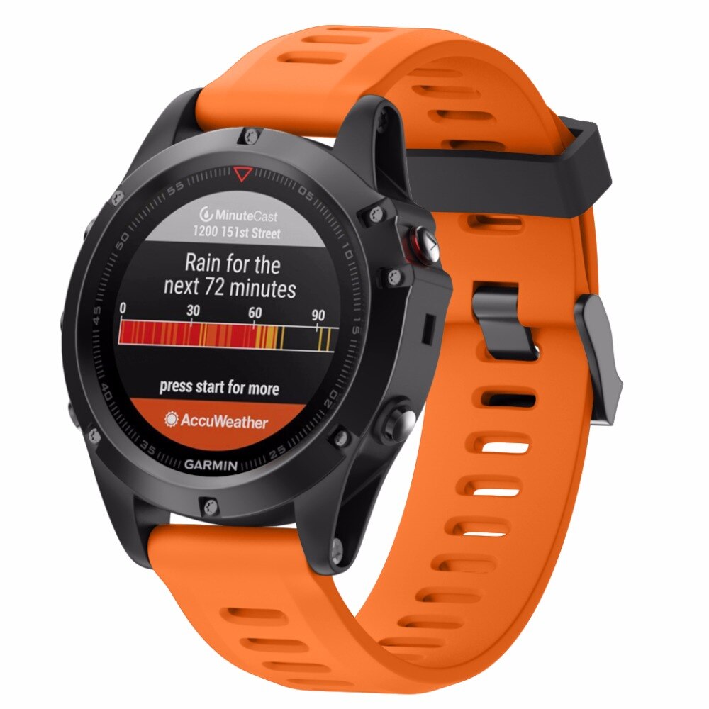 26mm largeur bracelet de montre pour Garmin Fenix 3 bandes Sport extérieur Silicone bracelet de montre pour Garmin Fenix 3 HR 5X Plus 6X Pro avec outils