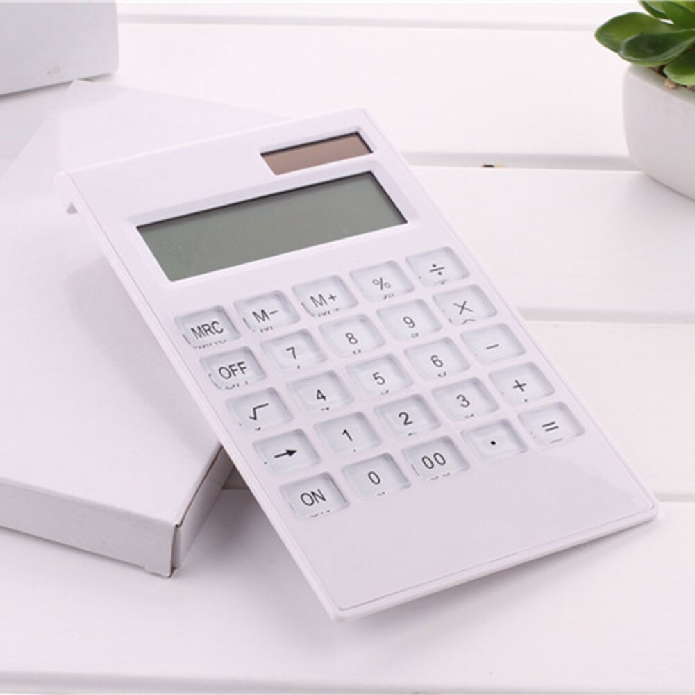 Portable Solar Powered Calculator Screen 12 Digit Large LCD Display for Office Daily Use VDX99