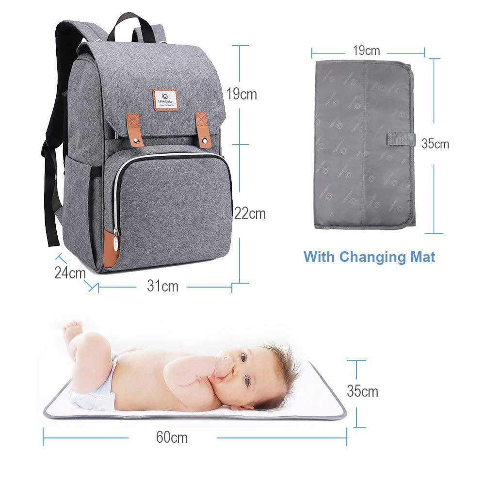 Pusletaske multifunktionel rygsæk med stor kapacitet, bærbar mors taske, mortaske