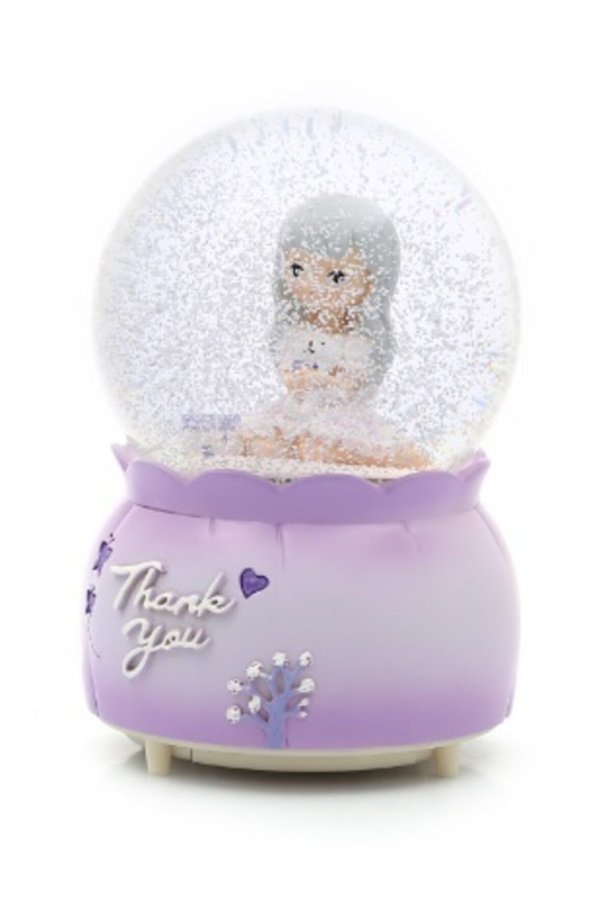 Luminous Snow Globe Big Size Cute Girl Musical Glass Globe Crystal Balls Magnetic Globes Home Office Decoration