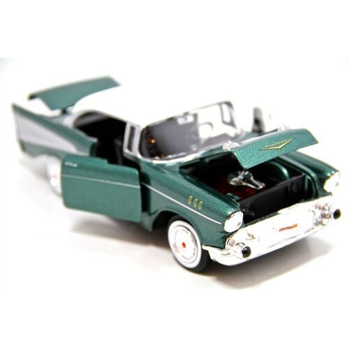 Motormax 1:24 1957 Chevy Bel Air-Groen Model Auto