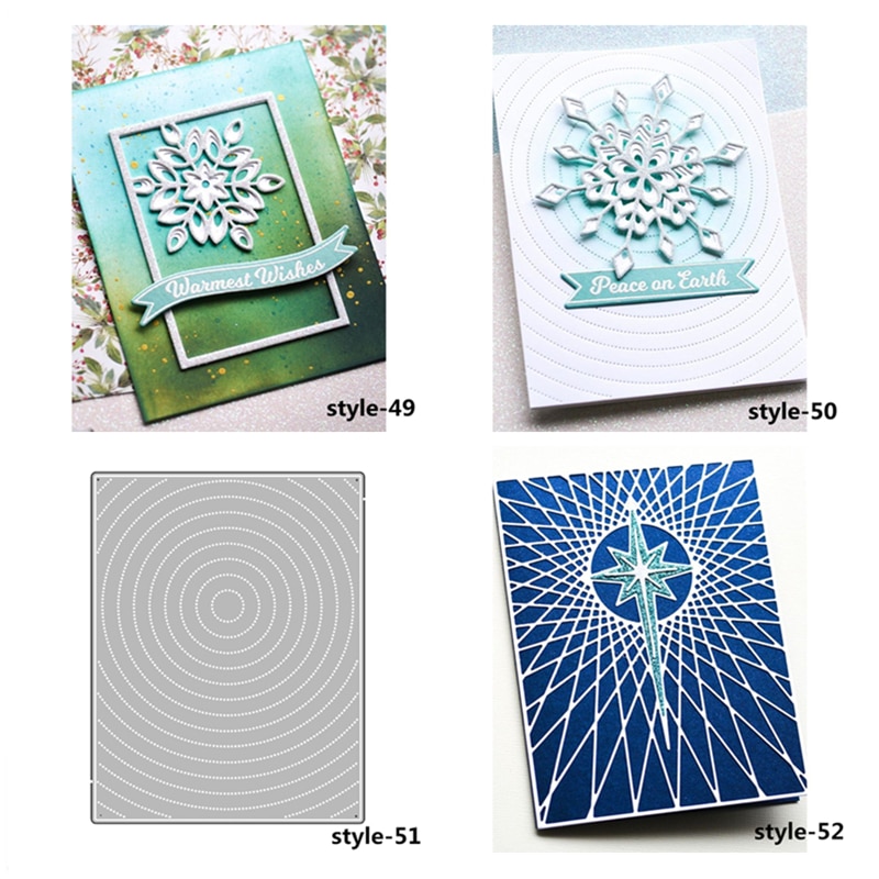 de prensa de abedul DIY, nueva capa de troqueles de corte de Metal, copos de nieve de Navidad, álbum de recortes para papel, marco de repujado, tarjeta artesanal,