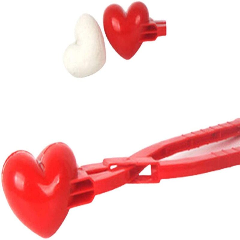 6 plastique canard forme boule de neige fabricant Clip enfants sable neige boule moule jouet aléatoire pour boule de neige lutte en plein air Fun Sports jouets hiver: love e