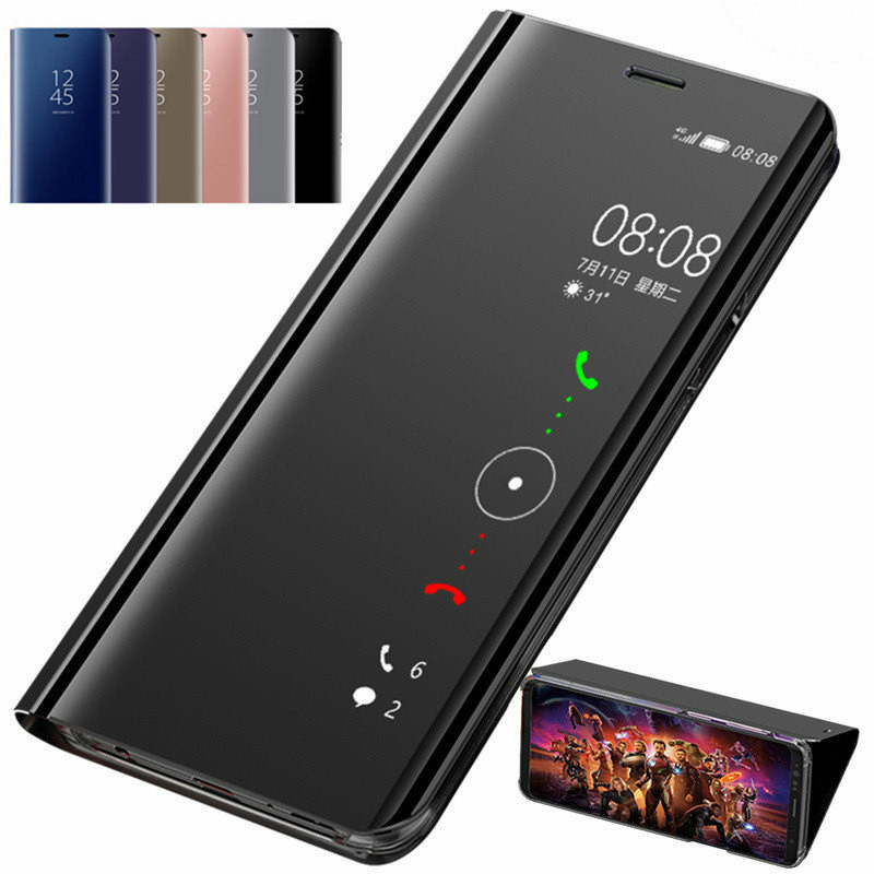 Plating Mirror Leather Flip Phone Cover For Apple Iphone 15 Pro Max Case Magnetic Book Stand Coque I Phone Iphone15 ProMax Plus