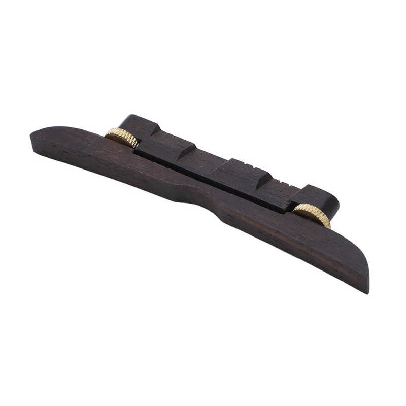 Ebony String Bridge Mandolin Bridge Adjustable Height for Stringed Instruments Repair