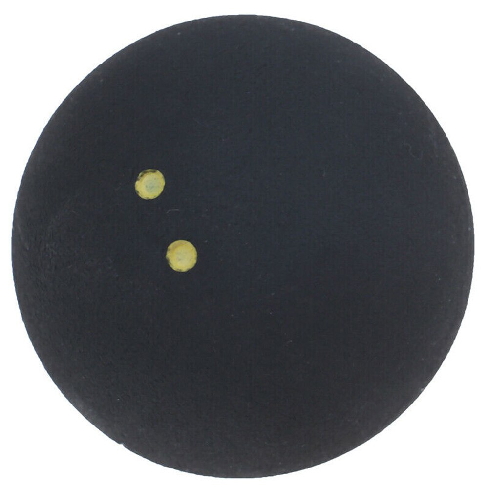 Bola de squash 4cm redondo jogador profissional esportes salto durável baixa velocidade borracha ferramenta treinamento dois pontos amarelos pequena elasticidade