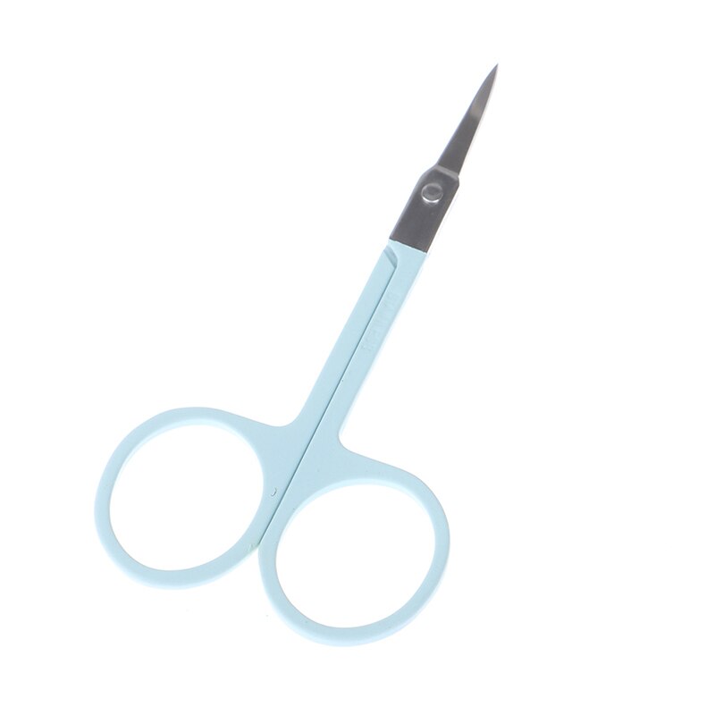 Miniherramienta portátil de acero inoxidable para uñas, tijeras pequeñas para cejas, nariz, pestañas, cutículas, herramienta de maquillaje para pedicura, 1 ud.: 4