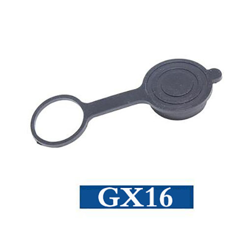 1pcs GX12 GX16 GX20 Aviation Connector Plug Cover Waterproof cover Dust Metal/Rubber Cap Circular Connector Protective Sleeve: Rubber GX16