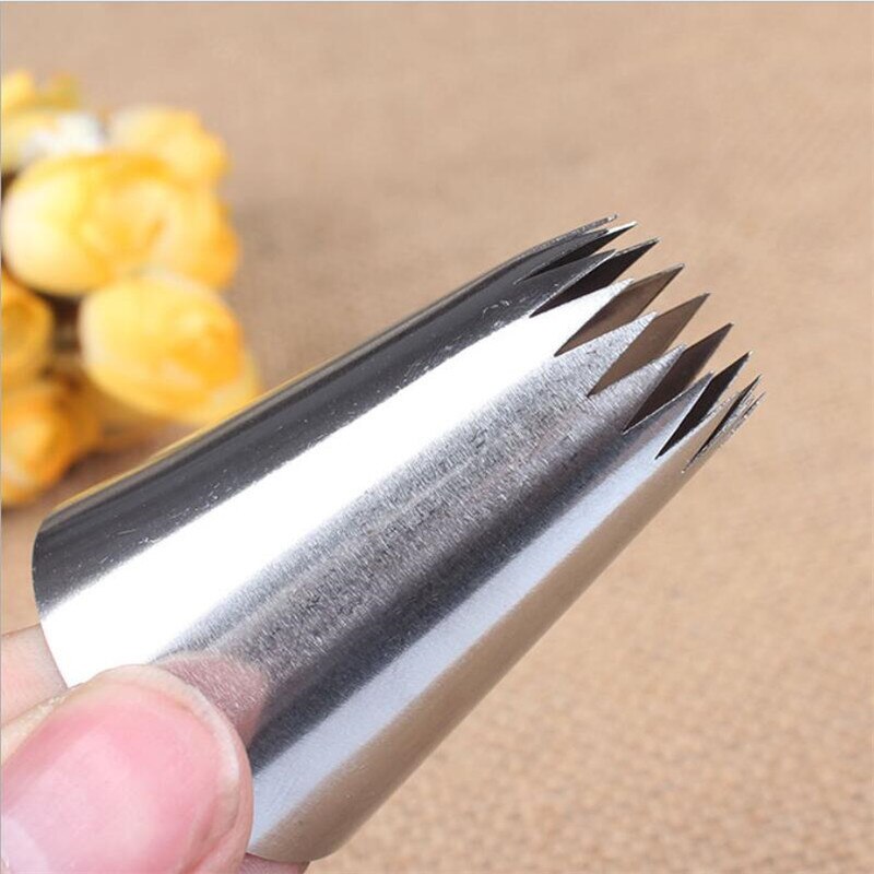 Boquilla de gran tamaño para decoración de pasteles, utensilios de cocina para glaseado, galletas, Fondant de acero inoxidable, #9 pies