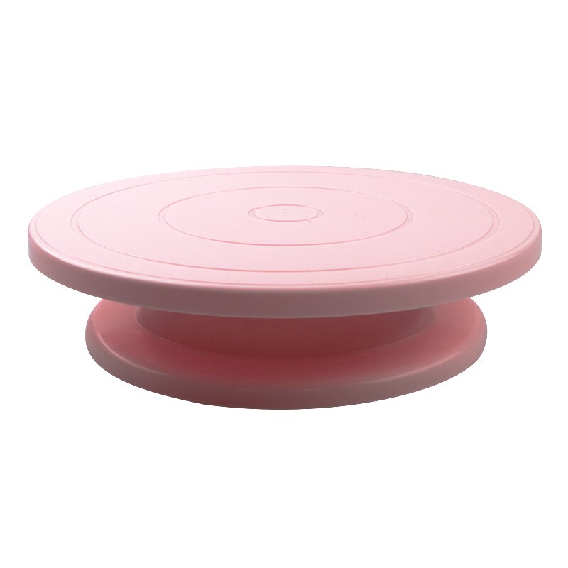 Plastic Cake Plate Turntable Rotating Rotary Stand Cake Pan Baking DIY Cake Round Kitchen Decorating Tool Table Anti-skid