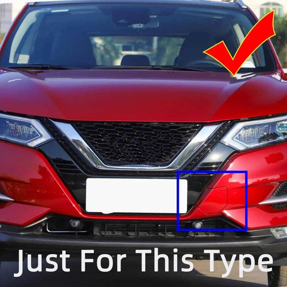 Accessori auto Paraurti Anteriore Gancio di Traino Coperchio di Copertura dell'occhio per Nissan Qashqai 2019 2020 2021 Gancio di Traino Trasporto Tappo del Rimorchio Contorno