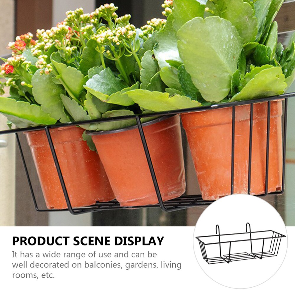 Uchwyt na doniczkę żelazny uchwyt robić powieszenia ogród balkon doniczka półka wisząca