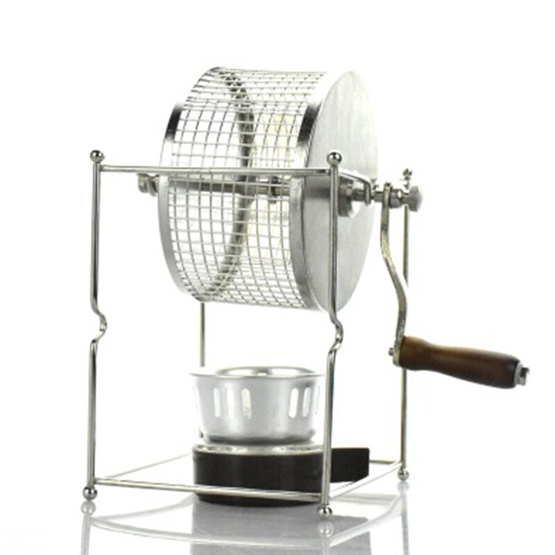 Diy rustfrit stål kaffebønner bagt maskine mini manuelle bønner rister