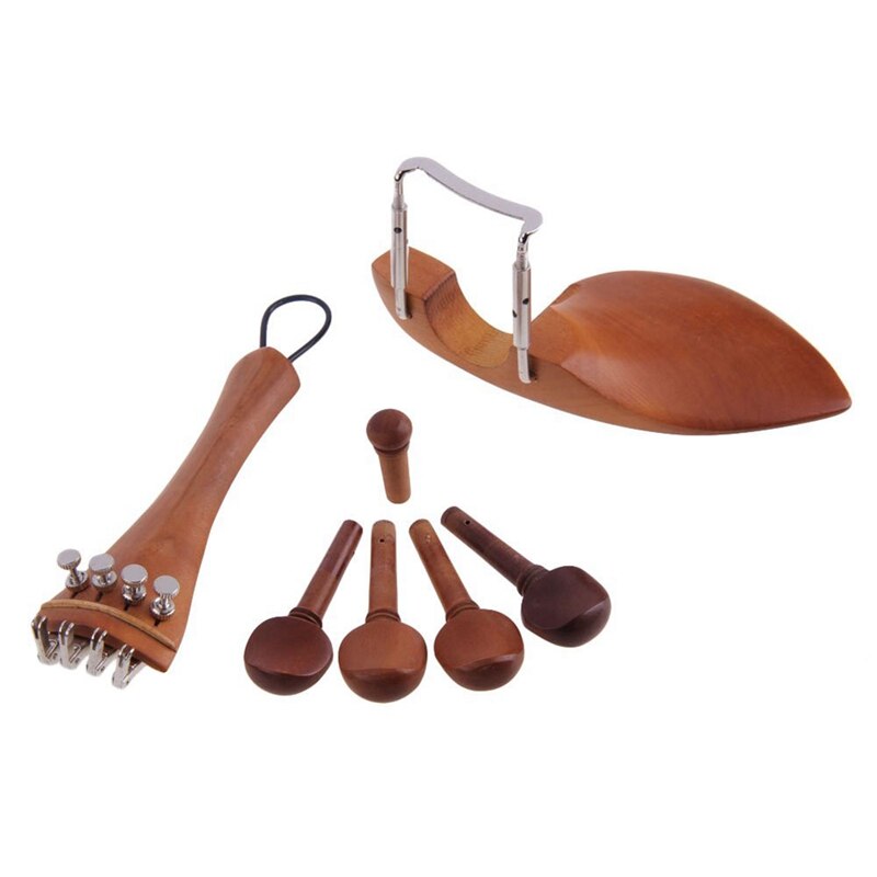 Un Legno Giuggiola Naturale 4/4 Parti di Violino Accessori impostato di bene-messa a punto, Chinrest Resto di Mento, Corde, coda Chiodo, Corda coda, Scre