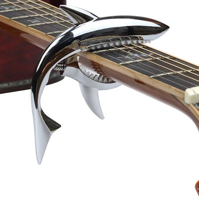 Metal shark gitaar capo, ukelele capo voor akoestische elektrische gitaar, bas capo, muziekinstrumenten accessoires: A