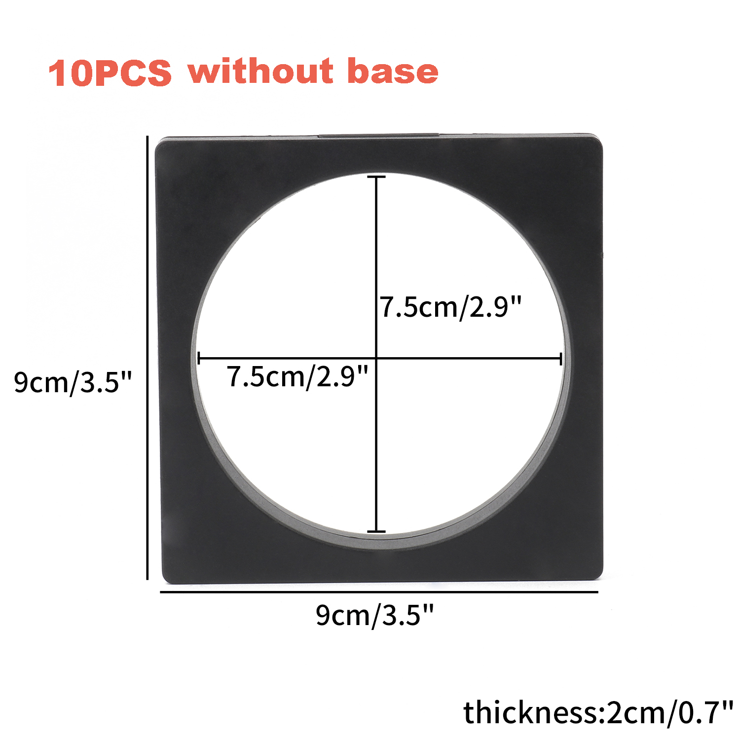 10pcs Display Box 3D Floating Frame Jewelry Display Stand Shadow Box Ring Pendant Holder Jewellery Stone Presentation Case: army green