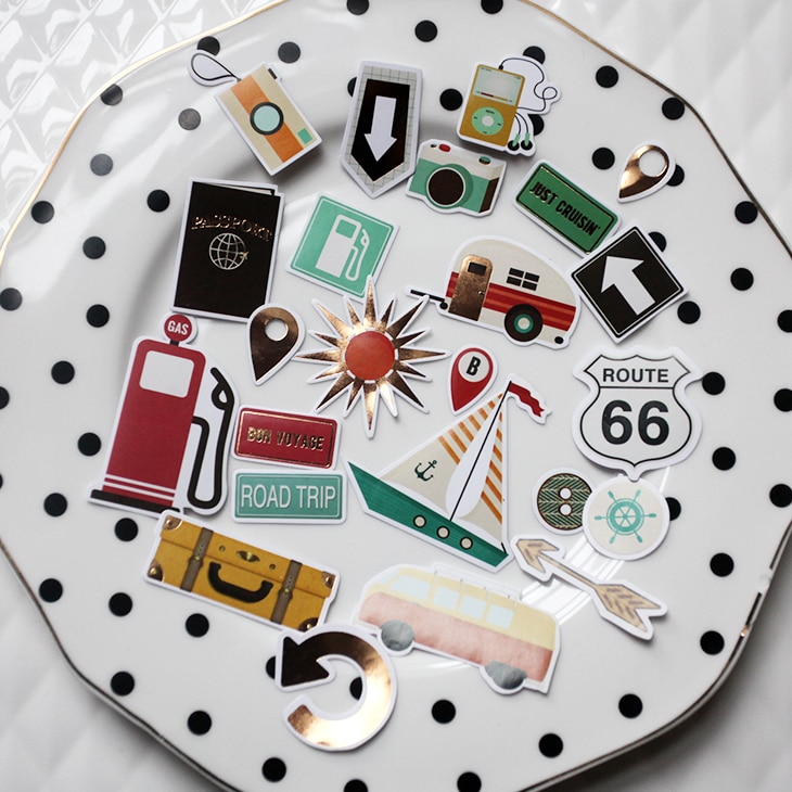 65pcs Travel Paper Stickers for Scrapbooking Happy Planner/Card Making/Journaling Project