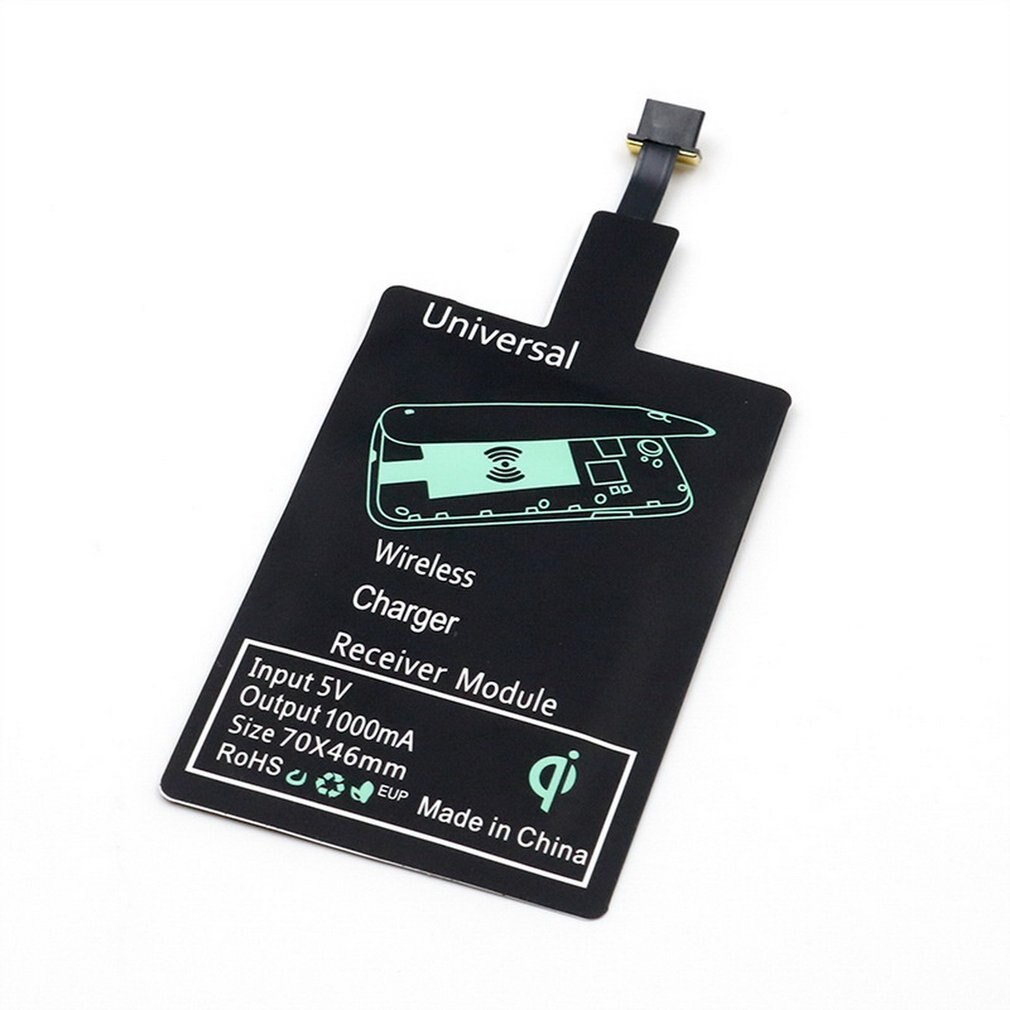 Qi Draadloze Oplader Ontvanger Micro Usb Een Usb B Type C Draadloze Oplader Adapter Voor IPhone6 6S 7 Plus mobiele Telefoon Connector