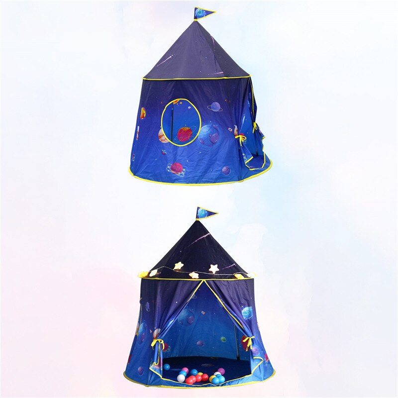 Wonder Ruimte Baby Play Tent Ruimte Raket Kasteel Pop Up Kids Playhouse Outdoor Activiteit Spel Speelgoed Voor Jongens En Meisjes