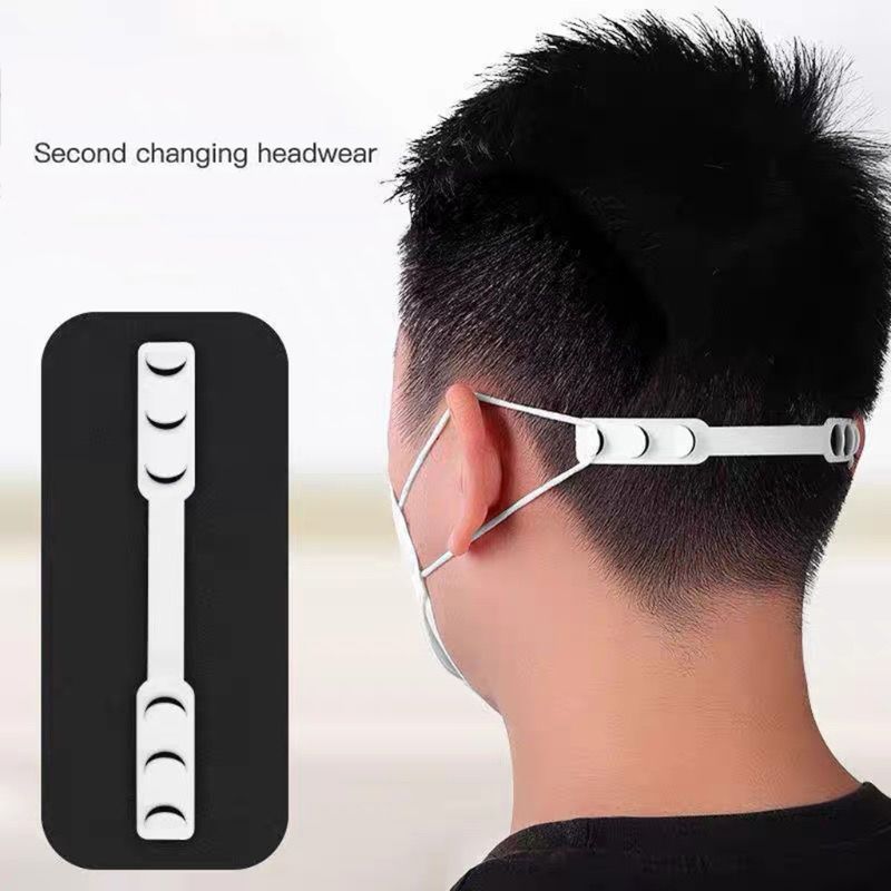 Maskerhaak anti-pijn oorverstelhouder gesp voor gezichtsmasker verlengkoord lijnband hoofdgemonteerd