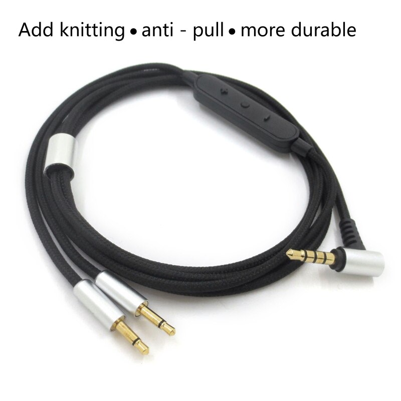 1 Pc Vervanging 3.5Mm Naar 2.5Mm Koptelefoon Kabel Voor Sennheiser HD202 HD477 HD497 Headset Audio Cord Met Tuning functie