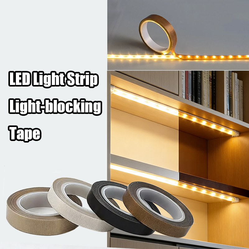 Taśma zaciemniająca robić listew doprowadziło, ochrona przed oślepianiem, listwa blokująca światło, aluminiowy profil doprowadziło, naklejka zaciemniająca, osłona listwy oświetleniowej robić szafek.