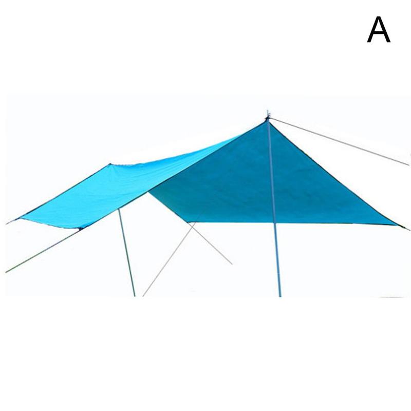 Luifel Waterdicht Tarp Tent Schaduw Ultralight Tuin Regen Strand Camping Hangmat Onderdak Fly Luifel Outdoor Schaduw W3n7: blue