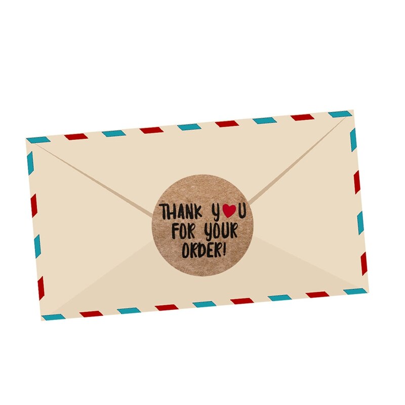 Round Stickers "THANK YOU "seal Labels Labels Stickers Scrapbooking For Package Stationery Sticker For Party Activity