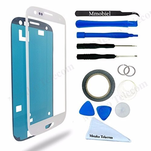 MMOBIEL, para Samsung Galaxy S3 i9300 i9301 i9305, Panel táctil frontal de cristal, pantalla digitalizadora, herramientas de reparación, 12 piezas: WHITE