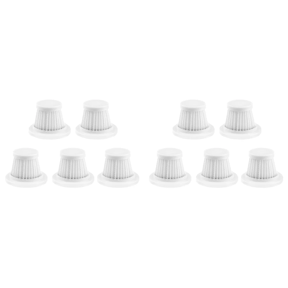 5/10 stücke Auto Staubsauger Filter Waschbar HEPA Auto Vakuum Filter Tragbare Staubsauger Patronen Staubsauger Zubehör: Weiß