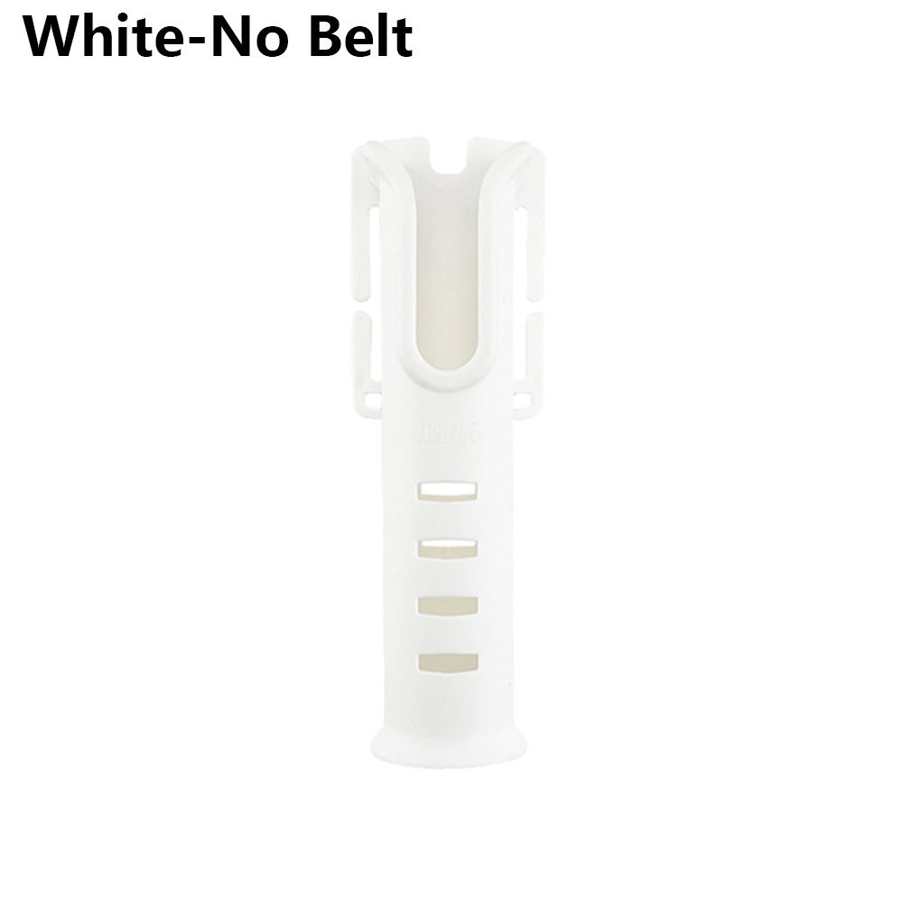 Cinturón para caña de pescar multifunción, soporte para el vientre, soporte para caña de pescar ajustable, cinturón para la cintura: white-No Belt
