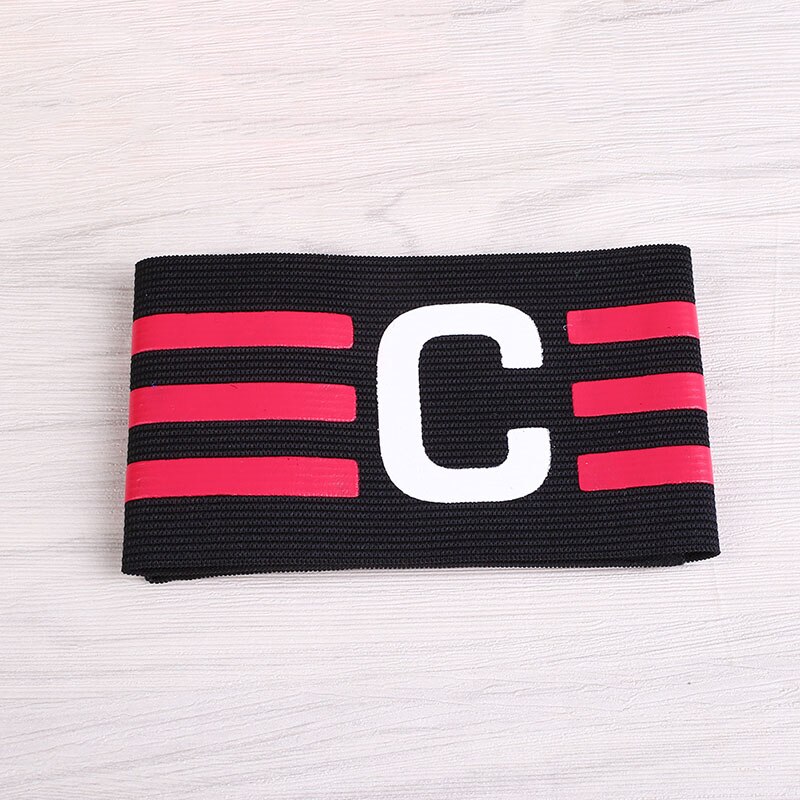 1 pezzo Professionale Calcio Capitano Bracciale Concorrenza Calcio Capitano Fascia di Braccio di Rugby Sport Fascia Regolabile Capitano Bracciale: 1 Pc Black