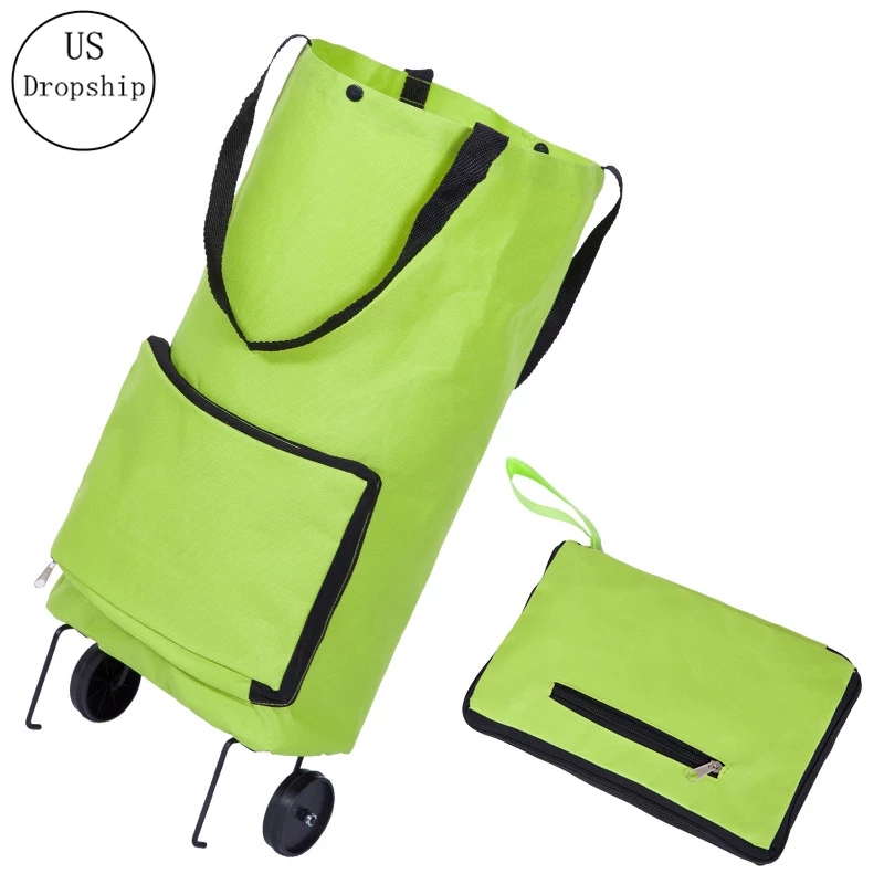 LEDFRE winkelwagen boodschappen trolley met wieltjes Sleepboot Bag Folding Supermarkt Boodschappen Winkelwagen Huishoudelijke Draagbare Boodschappentas LF71041