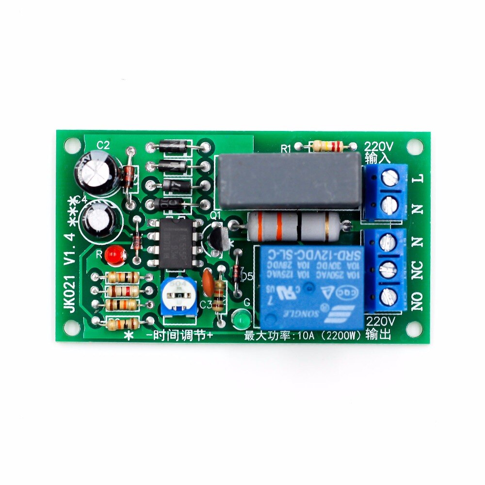 AC 220V Einstellbare Timer Verzögerung Schalter Drehen Auf/aus Zeit Relais Modul L15