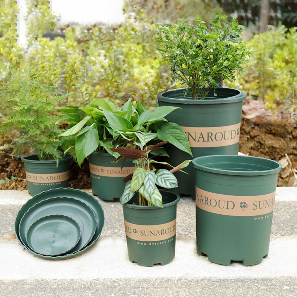 0.5-5 Gallon Plant Grow Flower Pot Home Gardening Growing Flowerpot Flower Nursery Root Control Pot With Tray