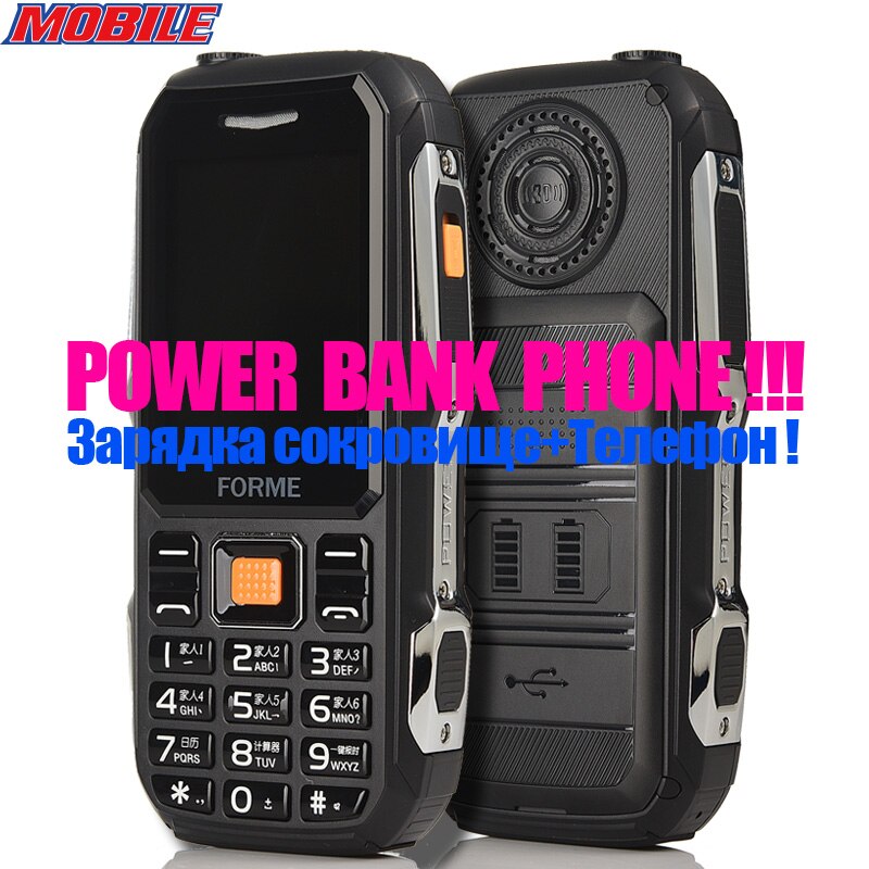 Power bank mobile phoneforme  d111 støvtæt stødsikker live bevis mobiltelefoner bedre end sten  v3 v3s no .1 a9 til smart telefon