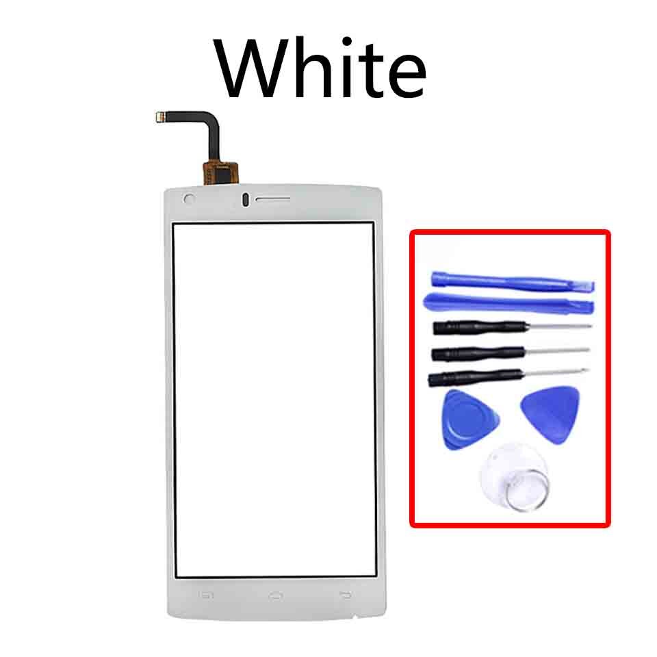 Voor Doogee X5 Max/X5 Max Pro Touch Panel Touch Screen Digitizer Sensor Vervanging Touch Glas Lens Geen Lcd 5.0 Inch: White-With tool