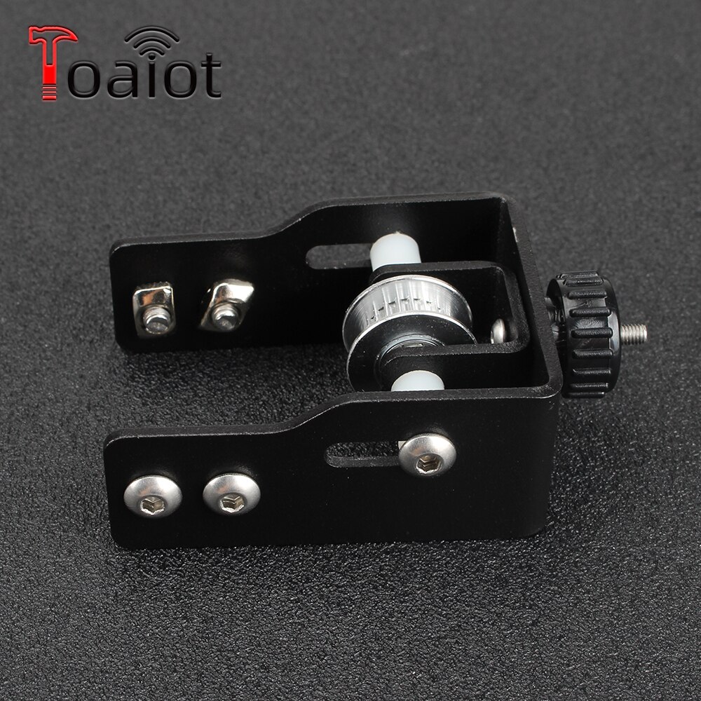 Zwart 2040 Profiel Y-as Synchrone Riem Stretch CR10 Rechtzetten Spanner Voor Creality CR-10 CR10S 2040 3D Printer Onderdelen