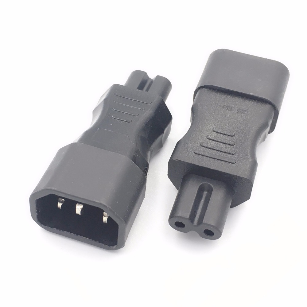IEC 320 Ketel 3-Pin C14 Male Naar C7 Vrouwelijke Power Converter Adapter Plug-Socket