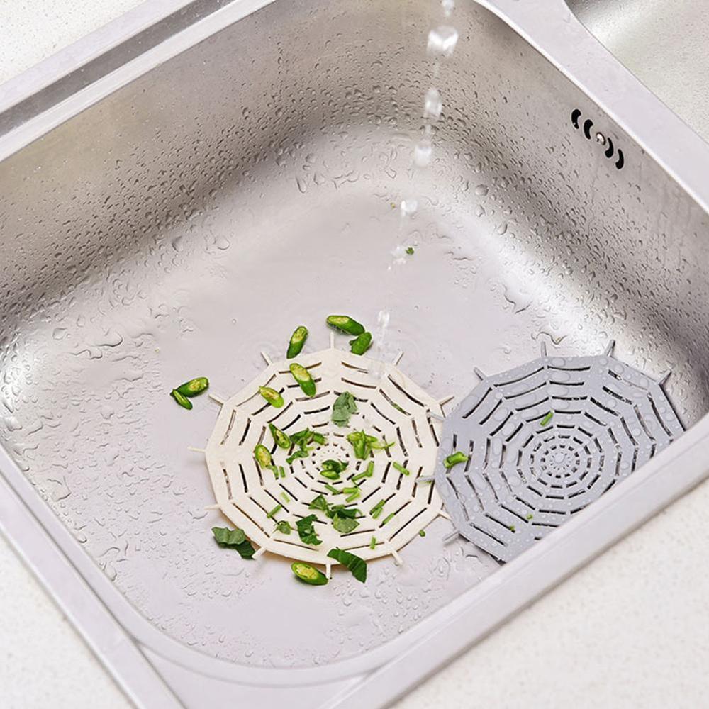 Kitchen Sink Drain Plugs Strainers Bathroom Anti-Blocking Catcher Shower Stopper Bathroom Cleaning Hair Accessories Kitchen O2Z7