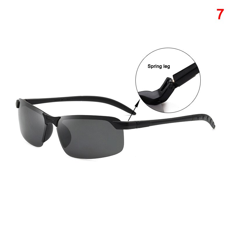 Photochromic Sunglasses for Men Sports PC Frame Men Sunglasses Polarized UV400 Protection Anti-blue Ray Fishing Sunglasses: 7