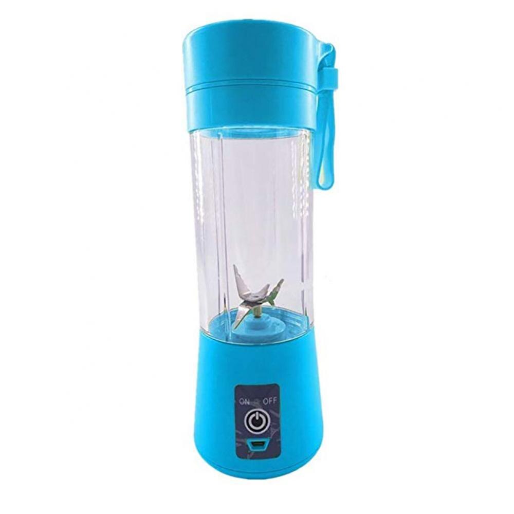Portable Blender Mini Portable USB Chargeable Household Fruit Juicier Cup Squeezer Mixer Machine Manual Juicers kitchen: Blue